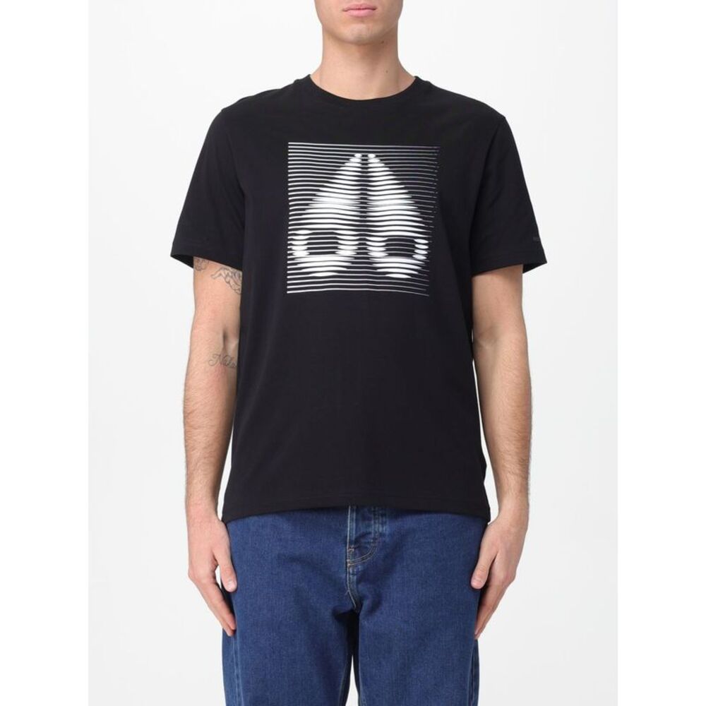 Moose Knuckles Men Cotton T-Shirt With Moose Knuckles Logo